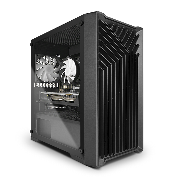 Blackout Computers Eclipse V2 Gaming PC (Matte Black) | High FPS Budget Desktop - View 1 - Affordable Prebuilt 1080p Gaming Desktop